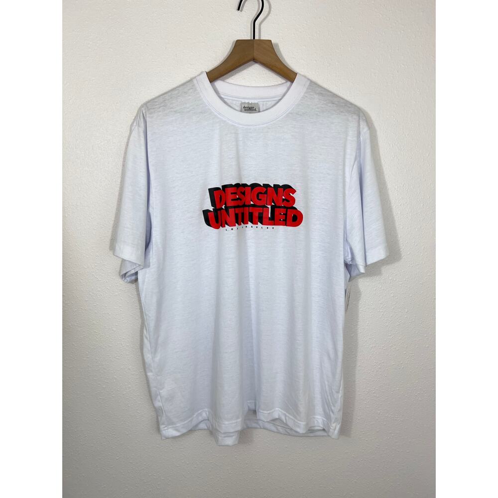 Designs Untitled Los Angeles White Graphic Tee Size L NWT